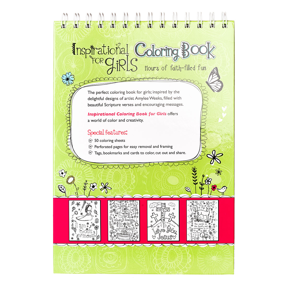 Inspirational Coloring Book For Girls
