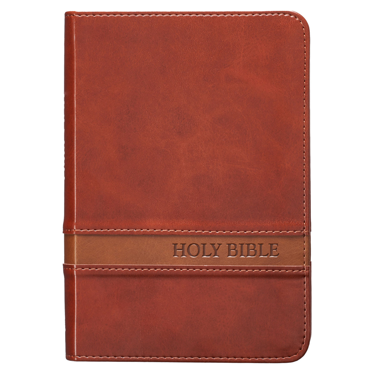 KJV Large Print Compact Bible Brown Red Letter Edition