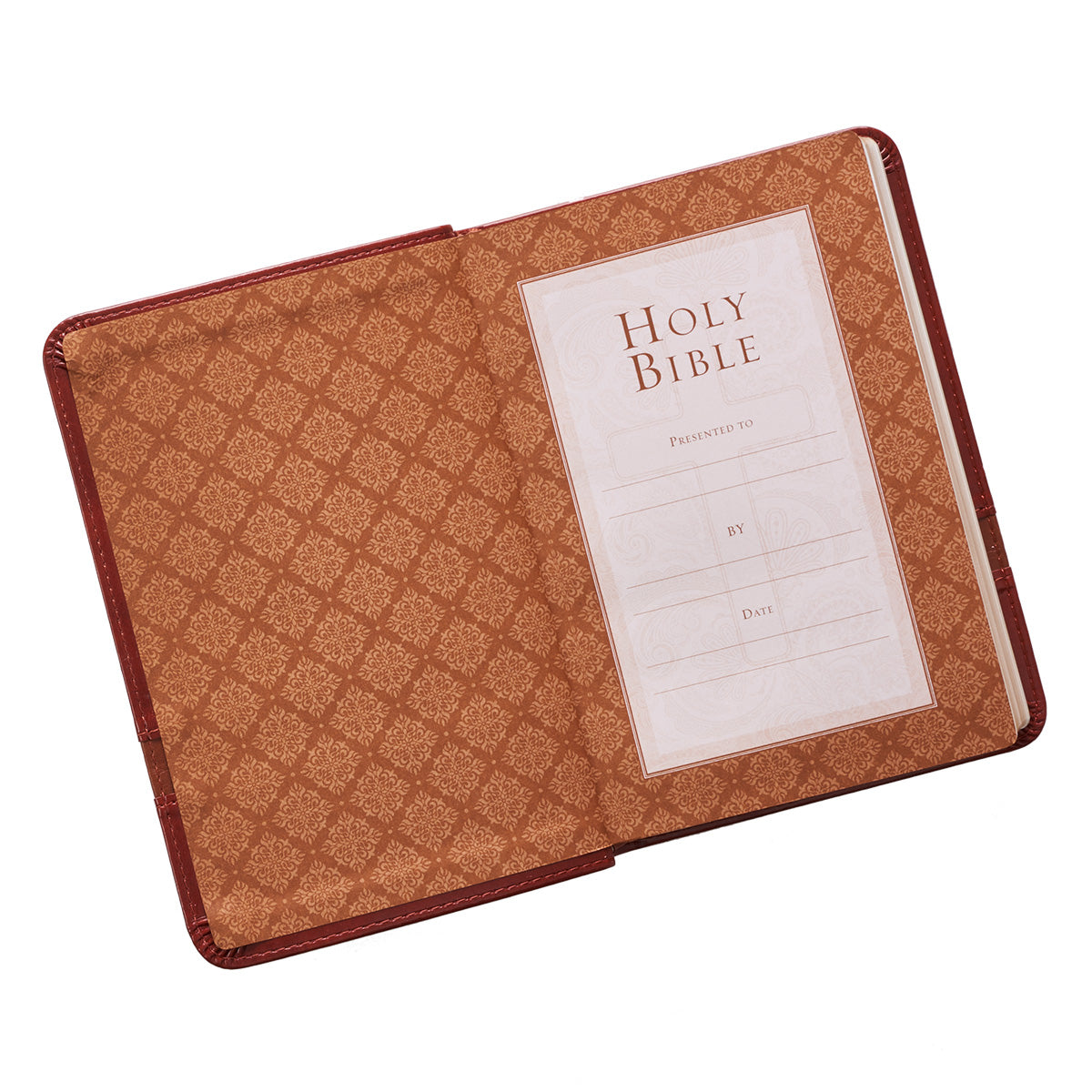 KJV Large Print Compact Bible Brown Red Letter Edition