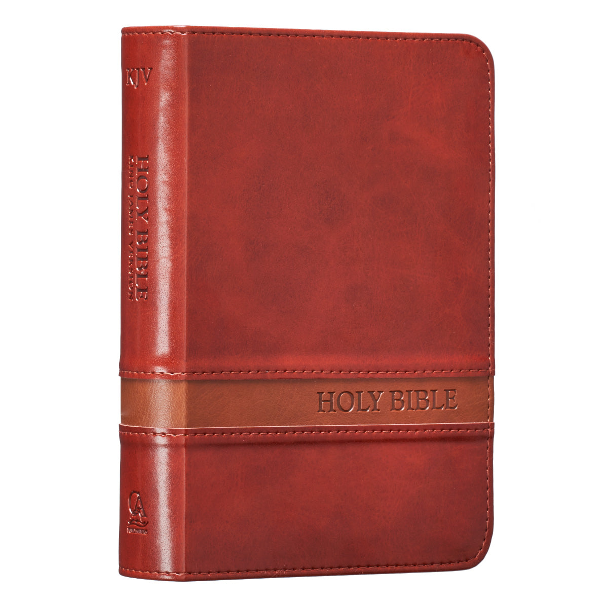 KJV Large Print Compact Bible Brown Red Letter Edition