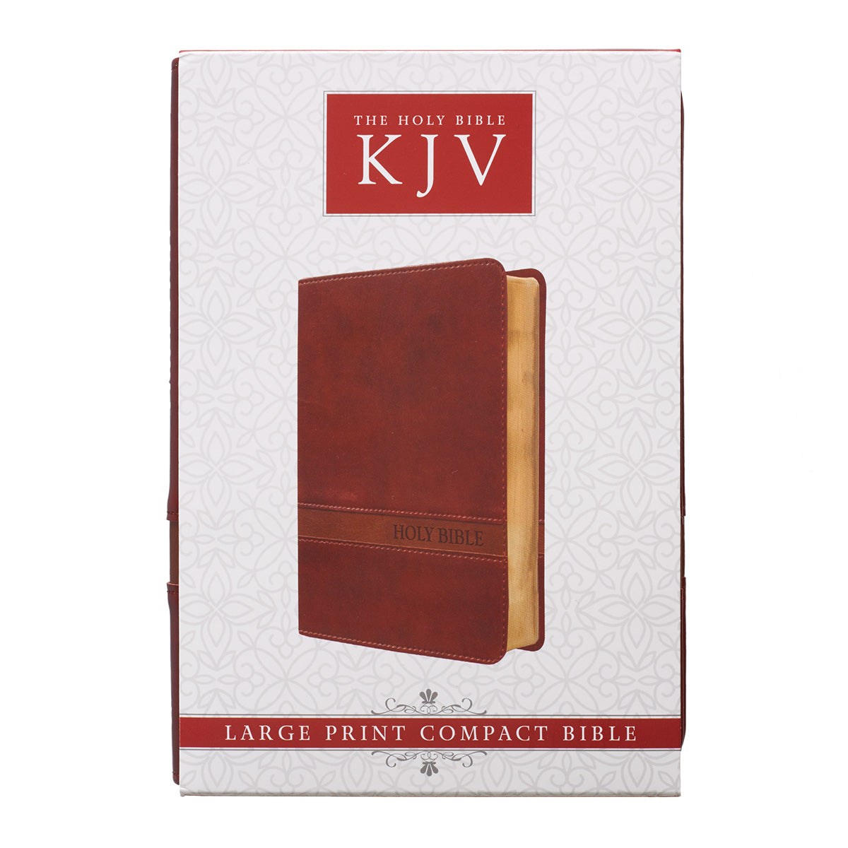KJV Large Print Compact Bible Brown Red Letter Edition