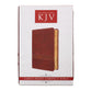 KJV Large Print Compact Bible Brown Red Letter Edition