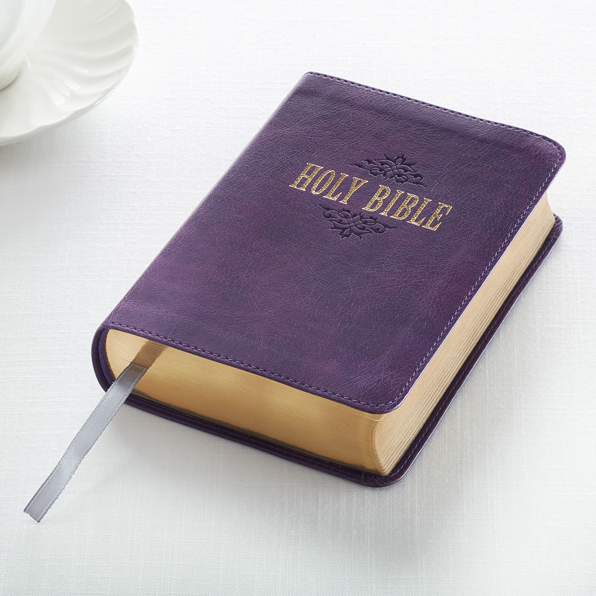 KJV Compact Large Print Bible Purple Red Letter Edition