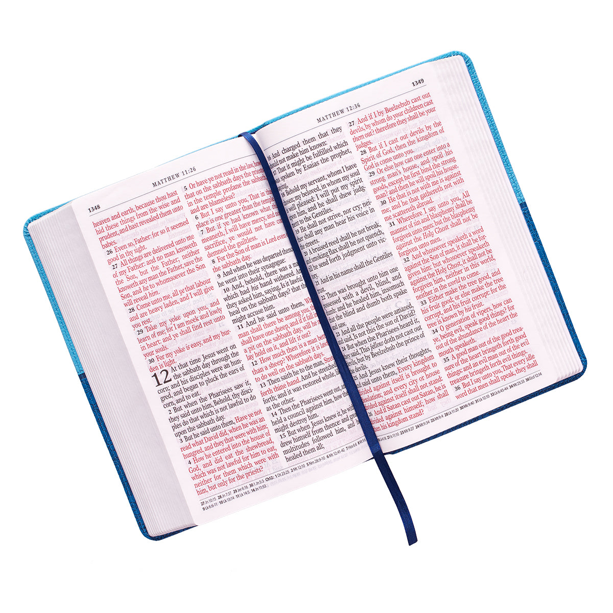 KJV Giant Print Bible Blue Red Letter Edition