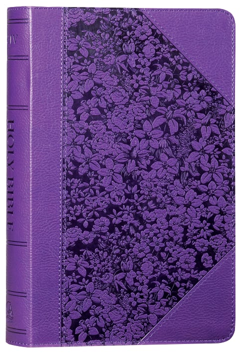 KJV Giant Print Bible Purple Red Letter Edition