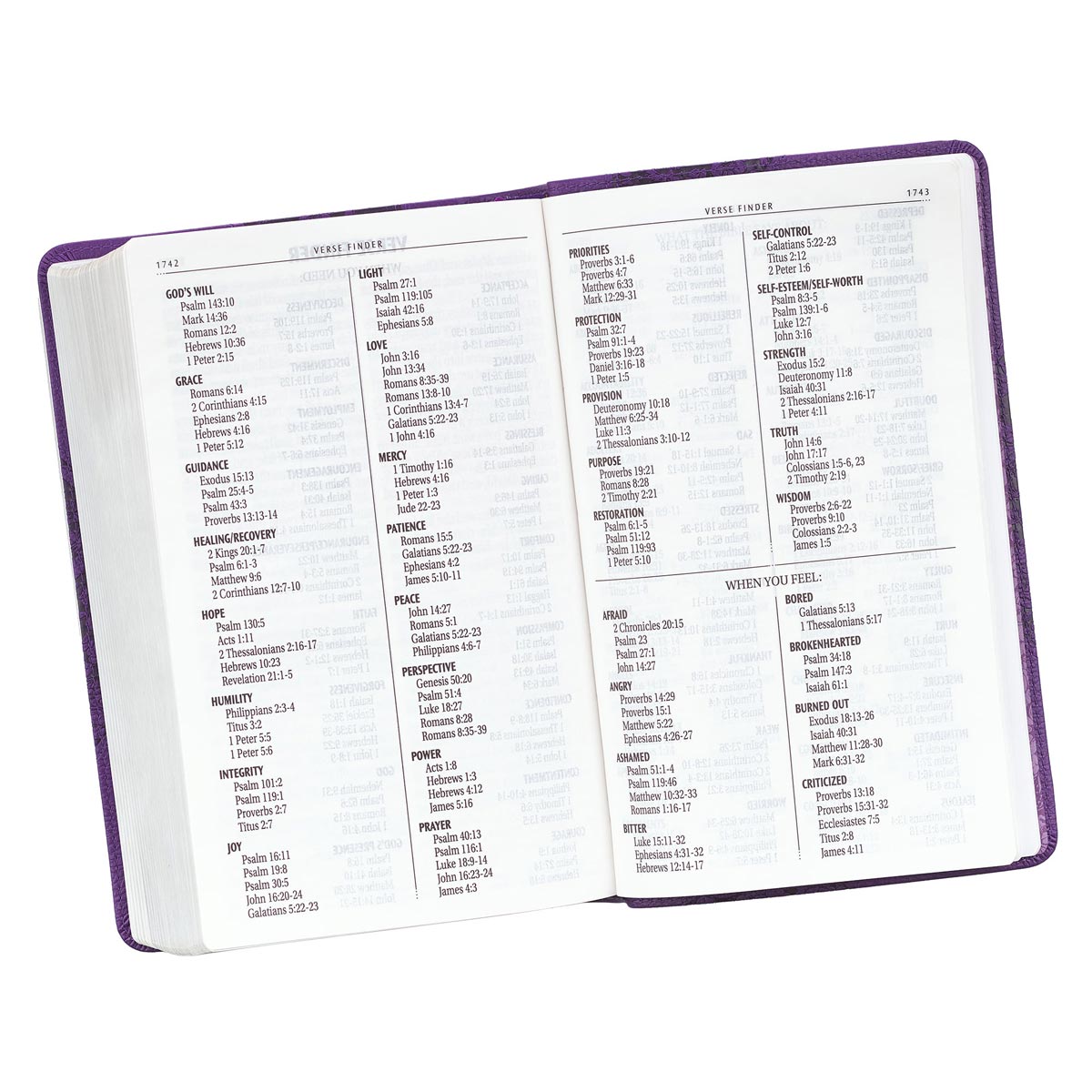 KJV Giant Print Bible Purple Red Letter Edition