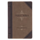 KJV Giant Print Bible 2-Tone Brown Red Letter Edition
