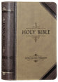 KJV Giant Print Bible 2-Tone Brown Red Letter Edition