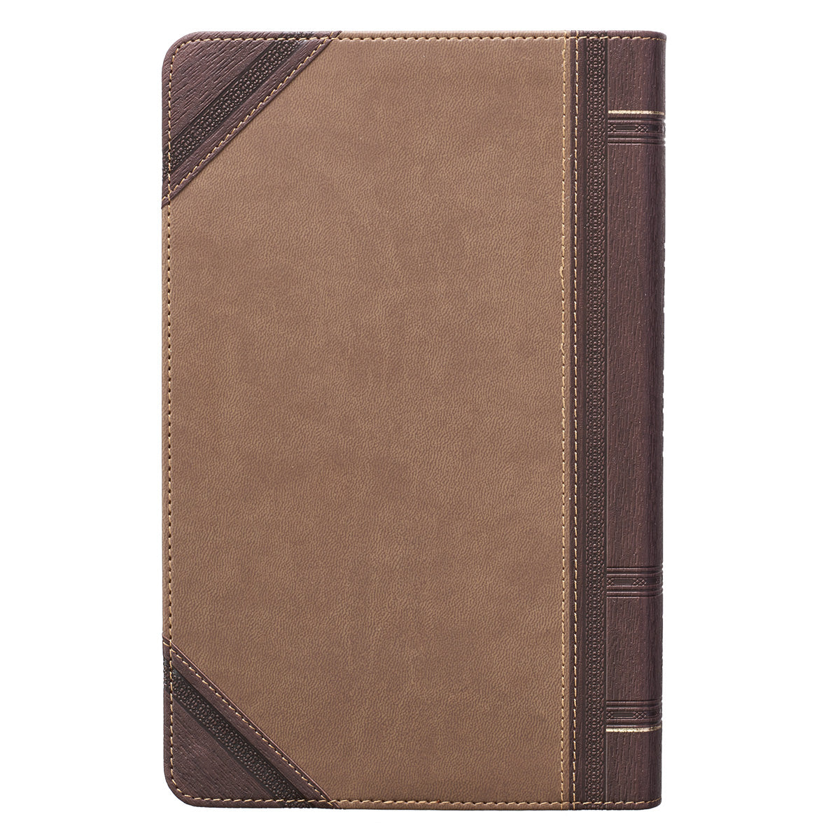 KJV Giant Print Bible 2-Tone Brown Red Letter Edition