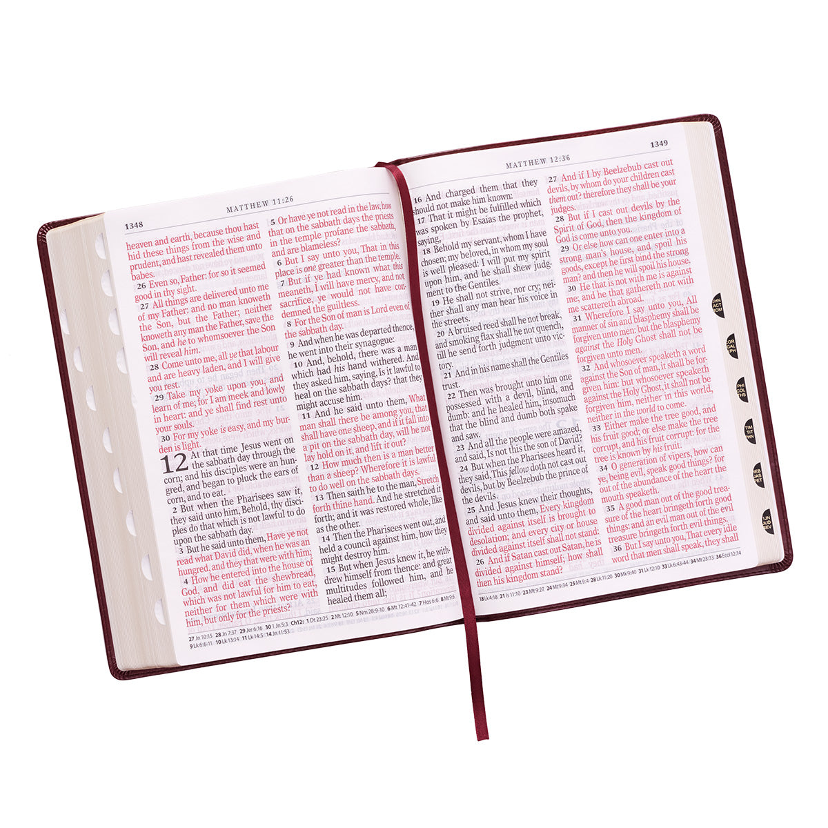 KJV Super Giant Print Bible Burgundy (Red Letter Edition)