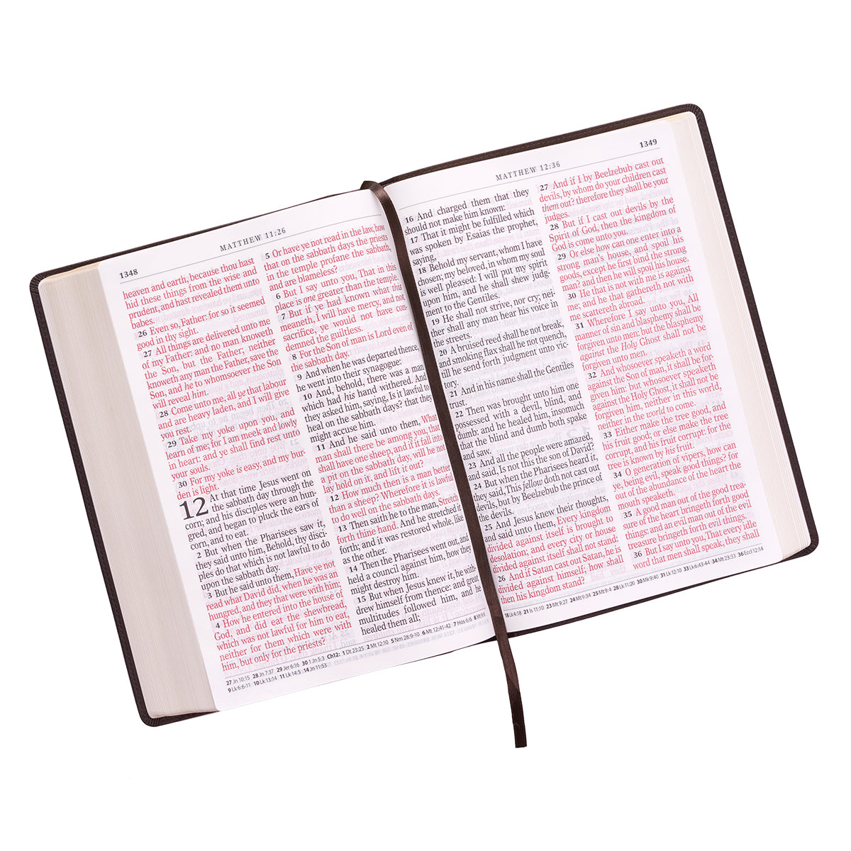 KJV Super Giant Print Bible Brown (Red Letter Edition)