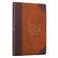 KJV Large Print Thinline Bible Brown Portfolio Red Letter Edition