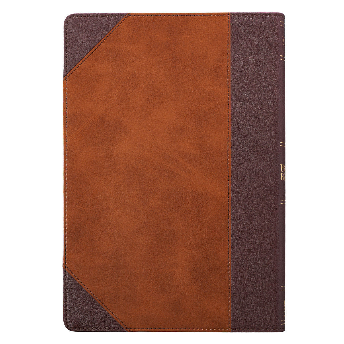 KJV Large Print Thinline Bible Brown Portfolio Red Letter Edition