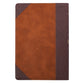 KJV Large Print Thinline Bible Brown Portfolio Red Letter Edition