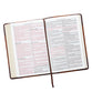KJV Large Print Thinline Bible Brown Portfolio Red Letter Edition