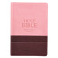 KJV Large Print Thinline Bible Brown Pink Red Letter Edition