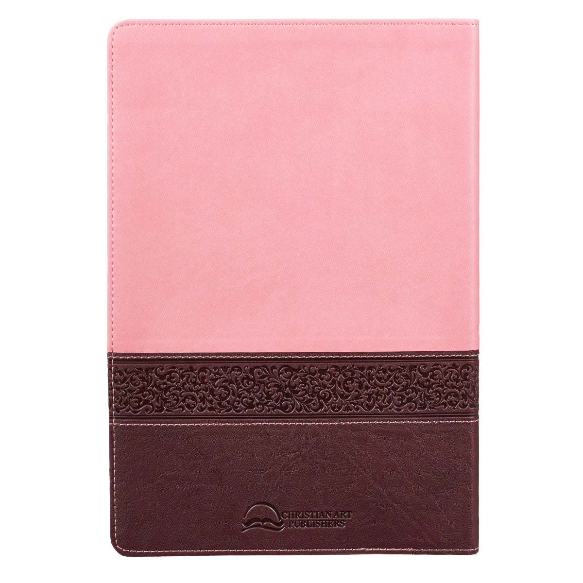 KJV Large Print Thinline Bible Brown Pink Red Letter Edition