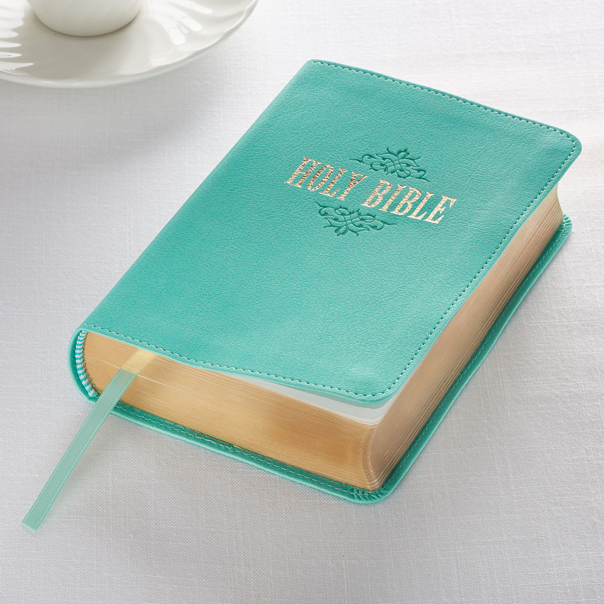KJV Compact Large Print Teal Red Letter Edition