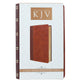 KJV Giant Print Bible 2-Tone Brown Red Letter Edition