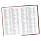 KJV Giant Print Bible 2-Tone Brown Red Letter Edition