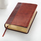 KJV Giant Print Bible 2-Tone Brown Red Letter Edition