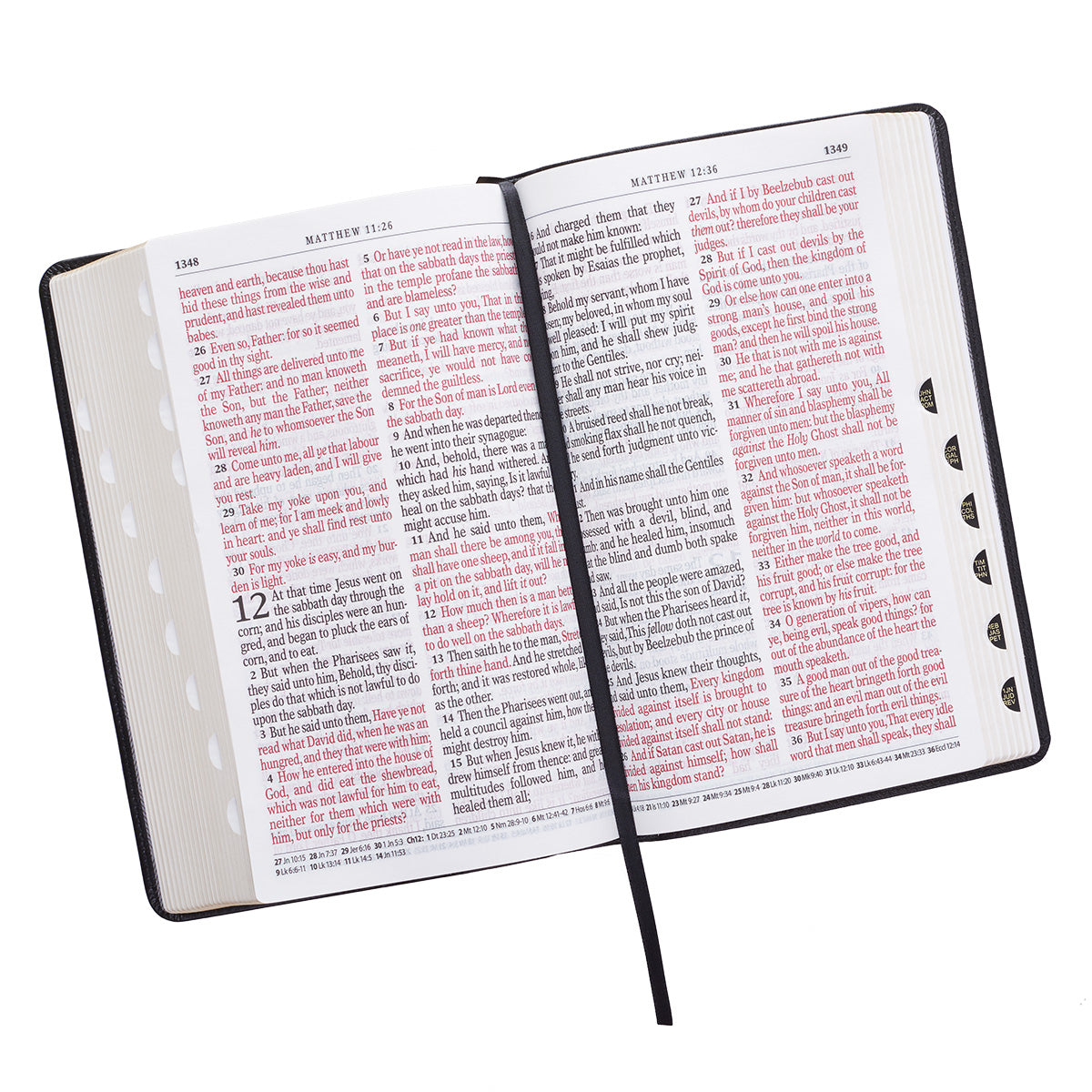 KJV Giant Print Bible 2-Tone Black (Red Letter Edition)