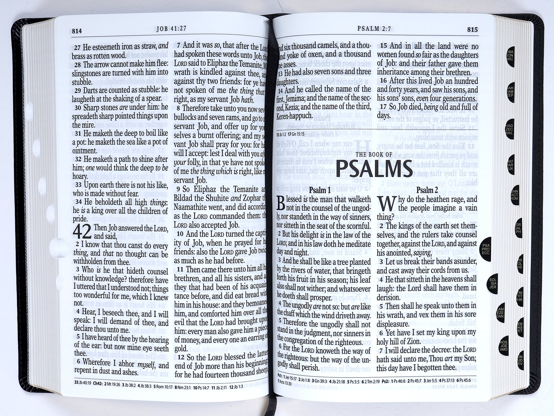 KJV Giant Print Bible 2-Tone Black (Red Letter Edition)