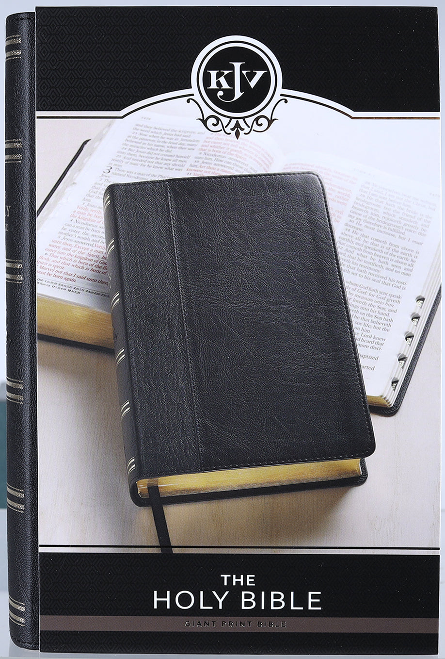 KJV Giant Print Bible 2-Tone Black (Red Letter Edition)