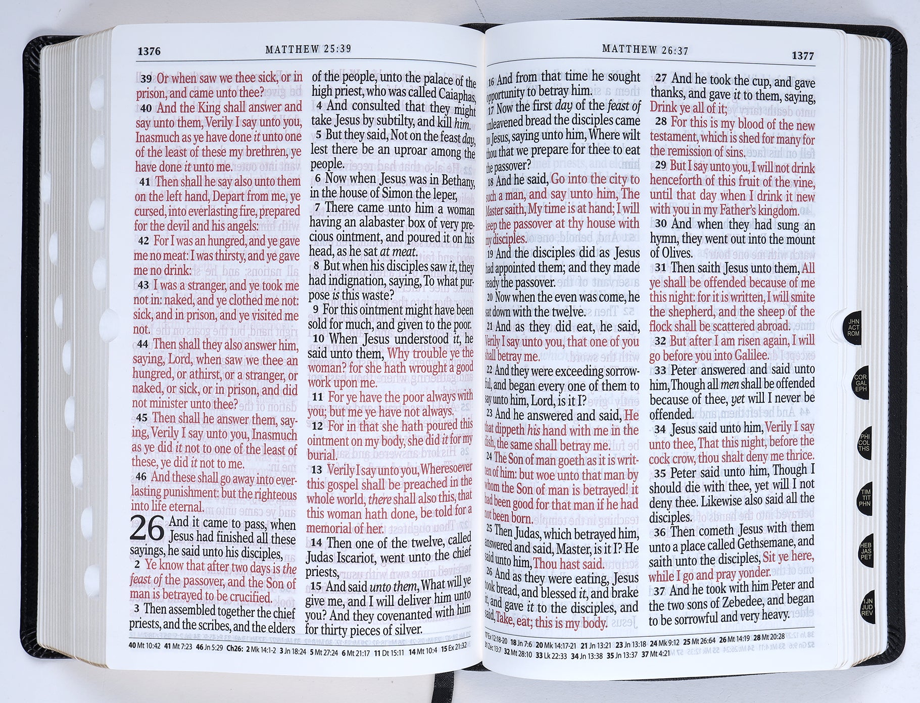 KJV Giant Print Bible 2-Tone Black (Red Letter Edition)