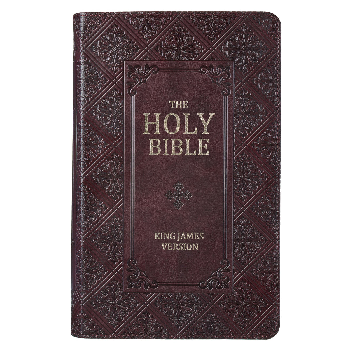 KJV Giant Print Bible Pattern Dark Brown (Red Letter Edition)