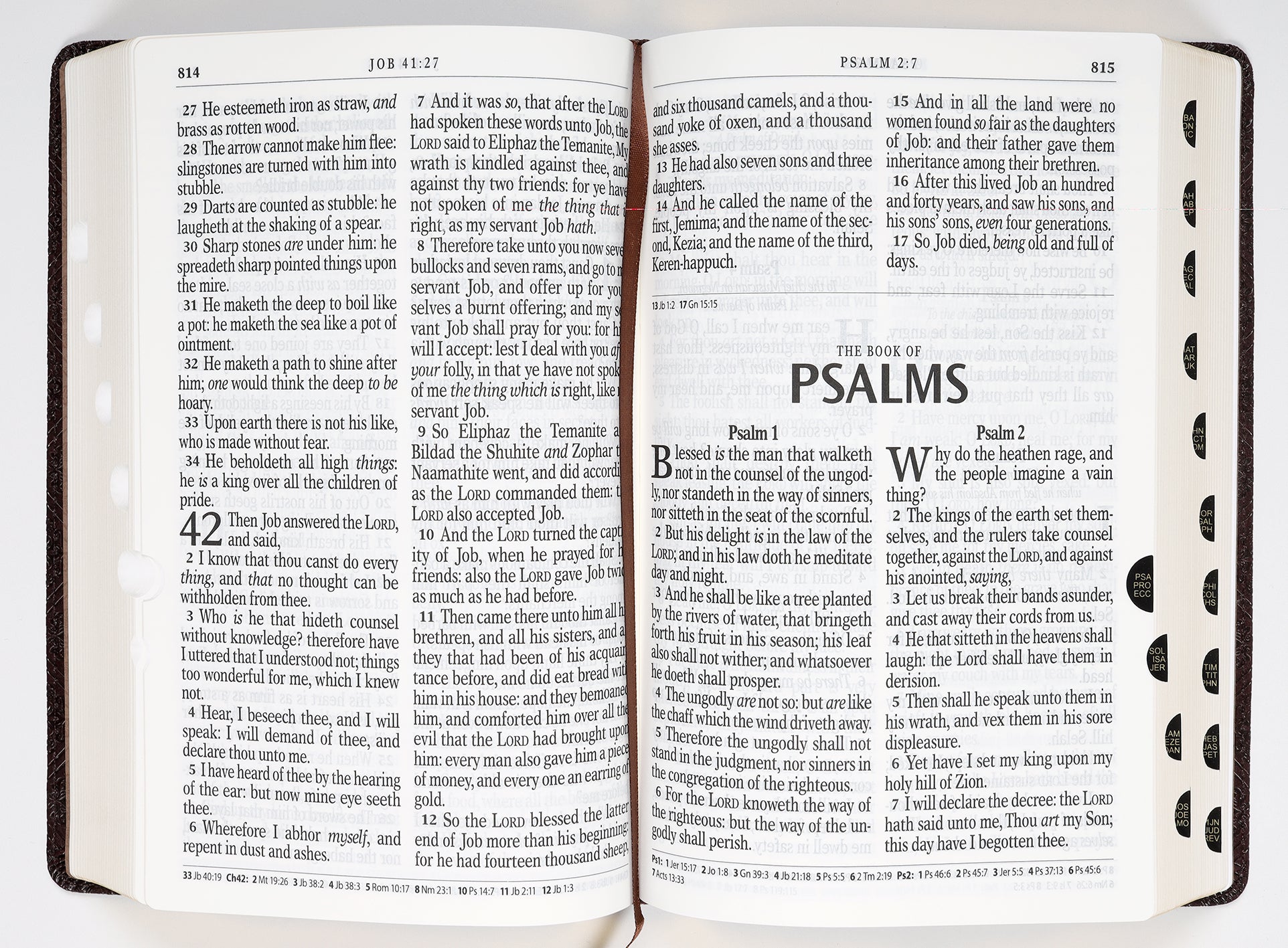 KJV Giant Print Bible Pattern Dark Brown (Red Letter Edition)