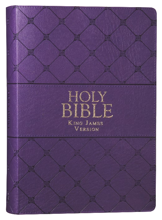 KJV Super Giant Print Bible Purple Red Letter Edition