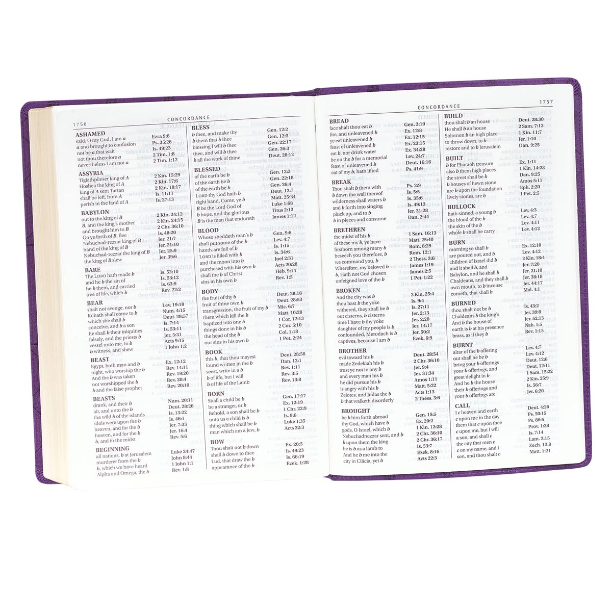 KJV Super Giant Print Bible Purple Red Letter Edition