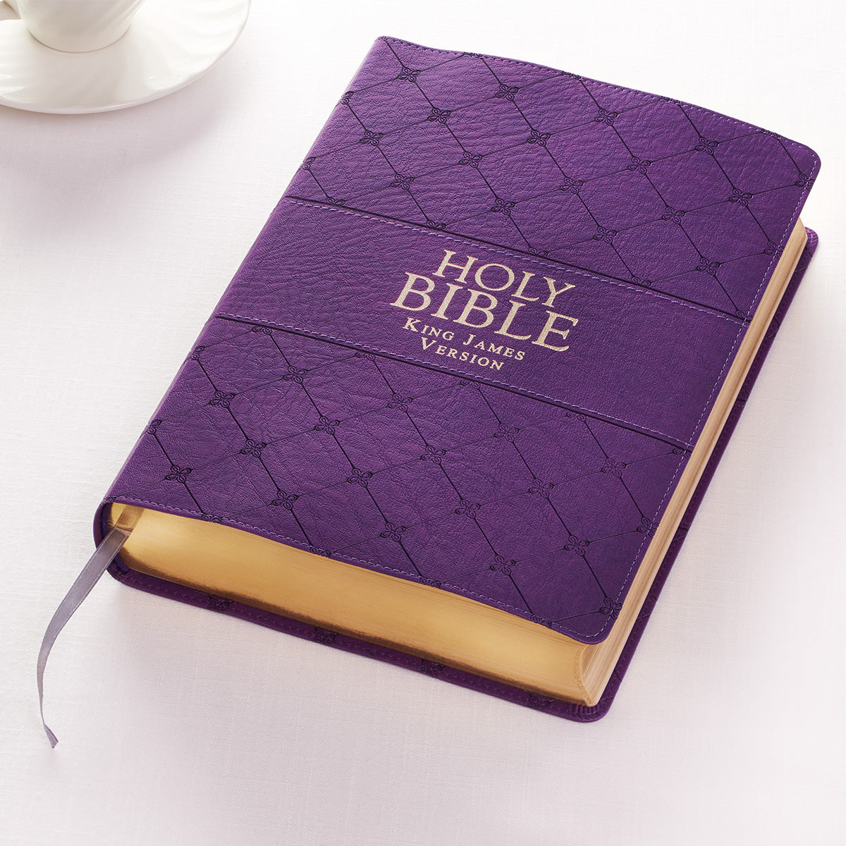 KJV Super Giant Print Bible Purple Red Letter Edition