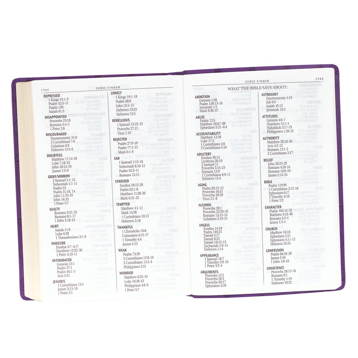 KJV Super Giant Print Bible Purple Red Letter Edition