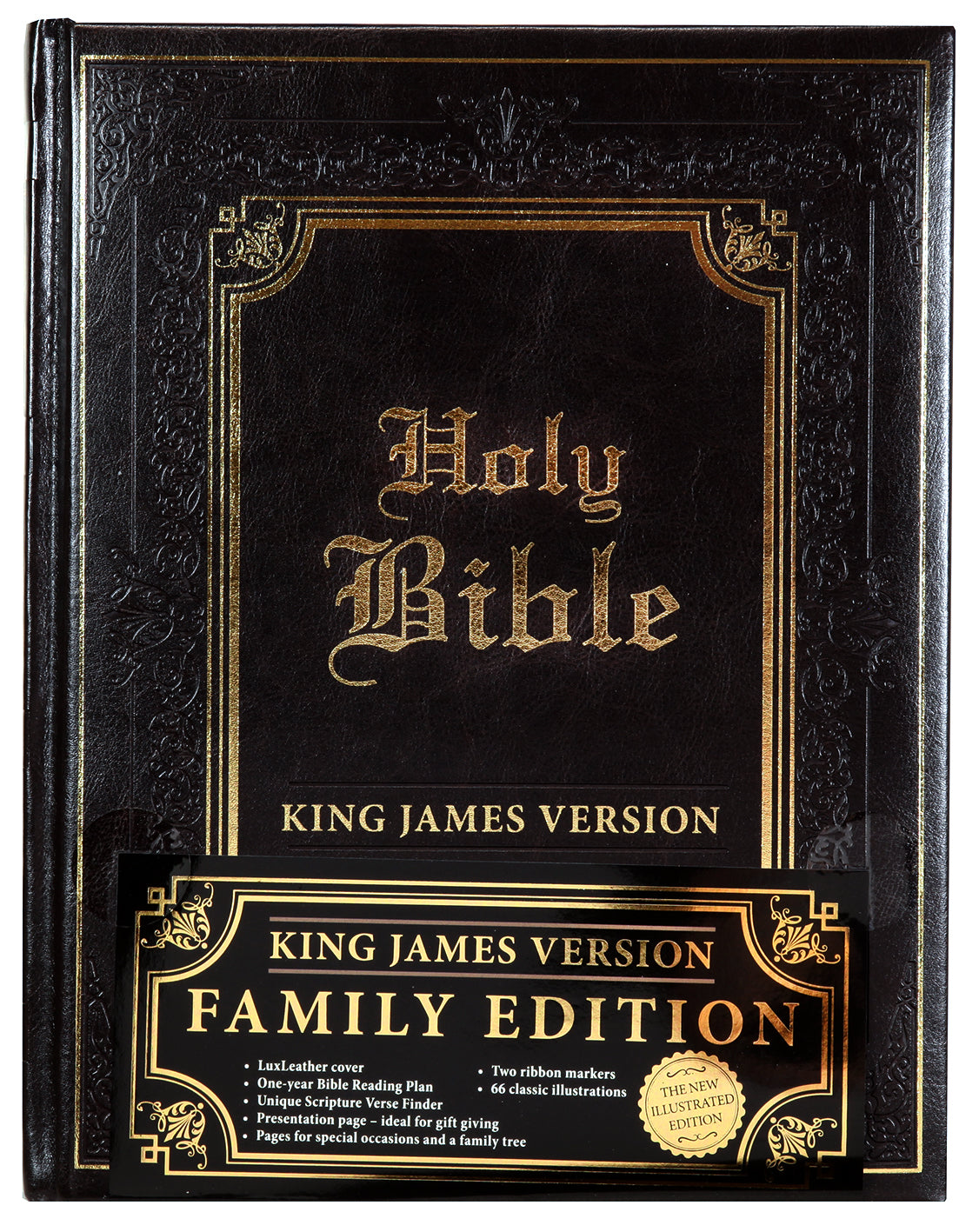 KJV Family Bible Dark Brown (Black Letter Edition)