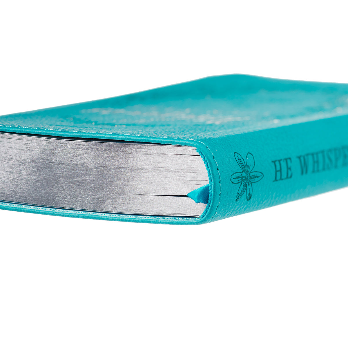 He Whispers Your Name: 365-Day Devotional, Turquoise With Ribbon Marker