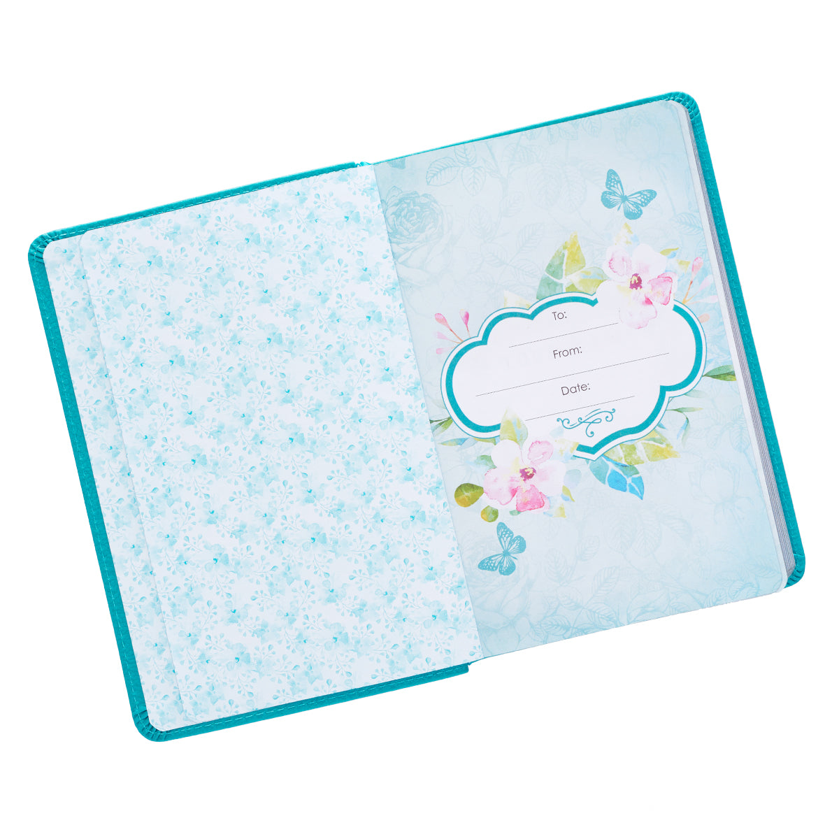 He Whispers Your Name: 365-Day Devotional, Turquoise With Ribbon Marker