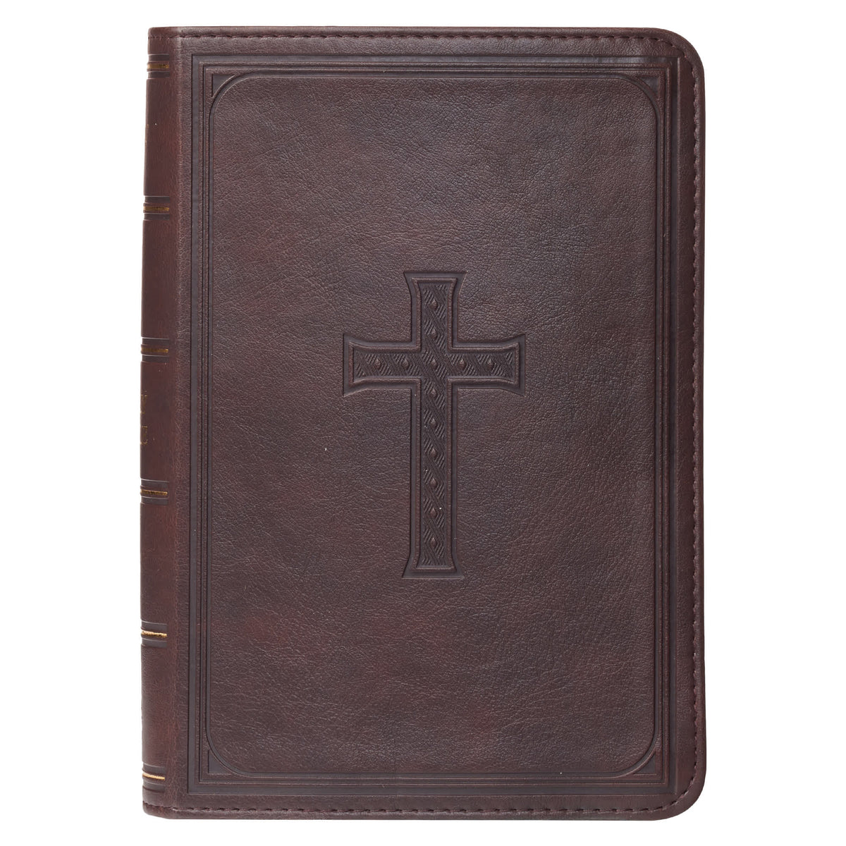 KJV Compact Large Print Dark Brown Red Letter Edition