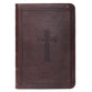 KJV Compact Large Print Dark Brown Red Letter Edition