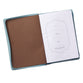 Journal Zippered: Blessed, Turquoise/Brown (Luke 1:45)