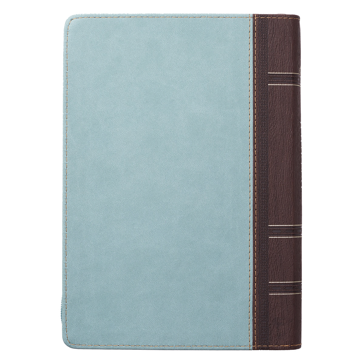 Journal Zippered: Blessed, Turquoise/Brown (Luke 1:45)