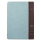 Journal Zippered: Blessed, Turquoise/Brown (Luke 1:45)