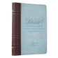 Journal Zippered: Blessed, Turquoise/Brown (Luke 1:45)