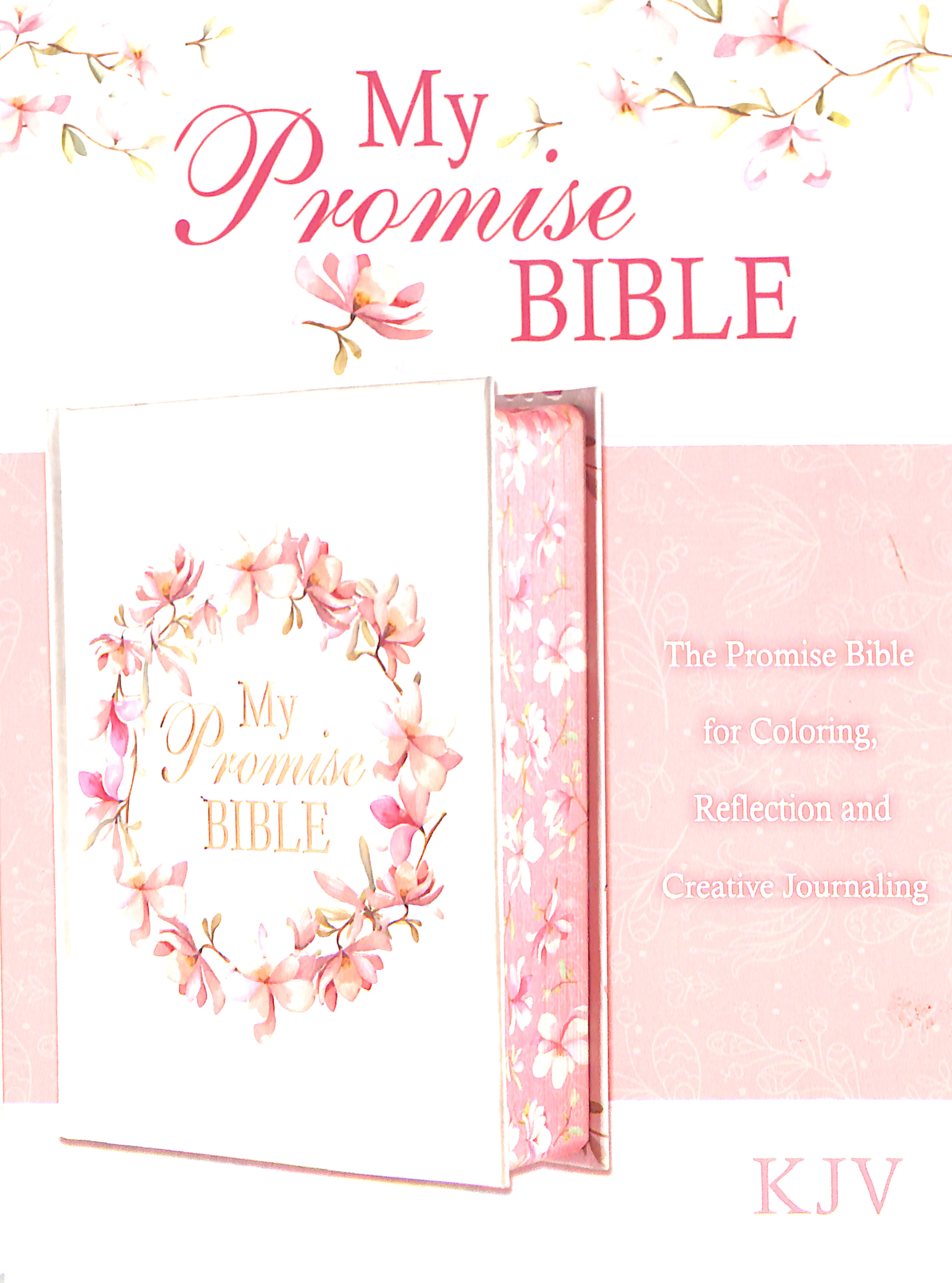 KJV My Promise Bible Large Print Pink Floral (Black Letter Edition)