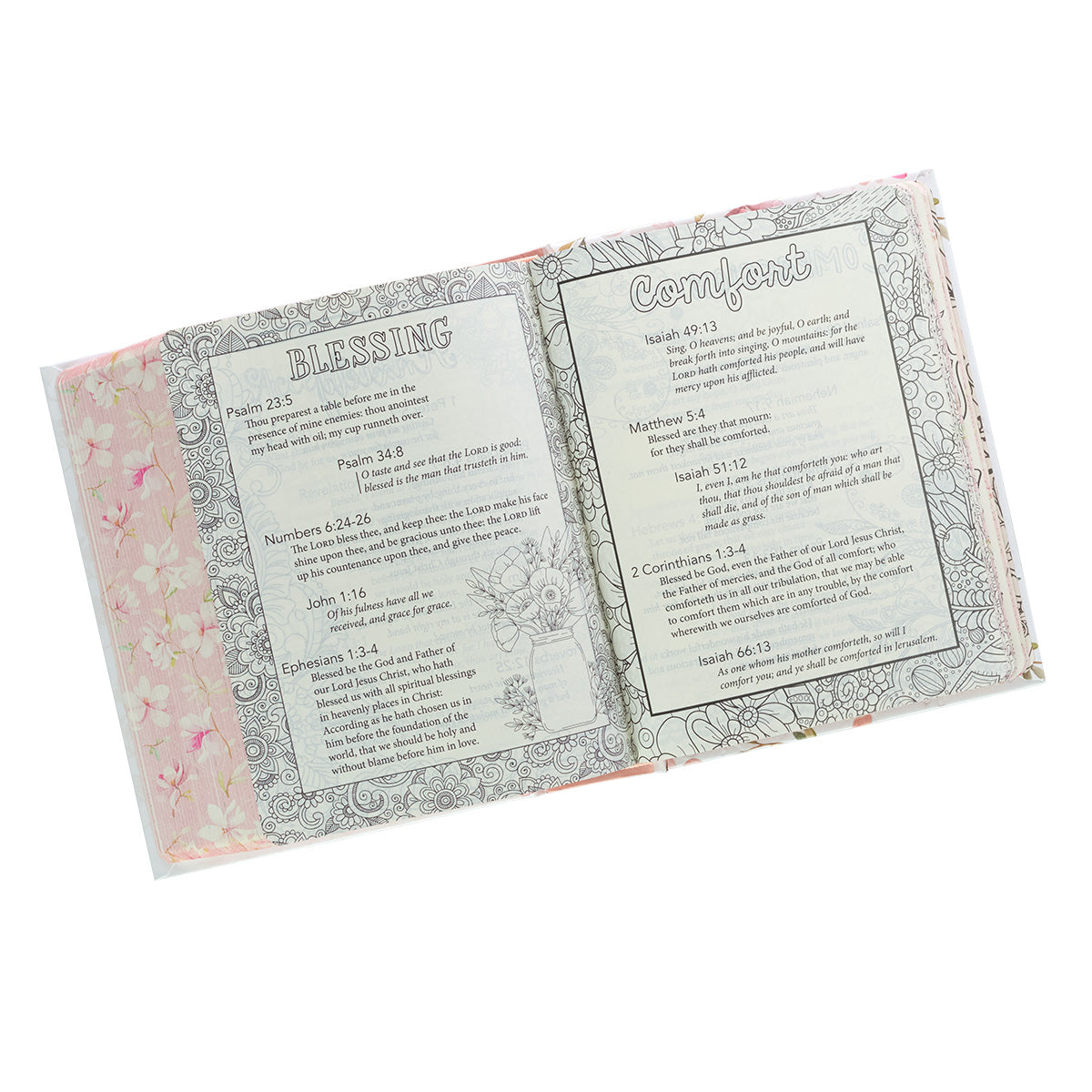 KJV My Promise Bible Large Print Pink Floral (Black Letter Edition)