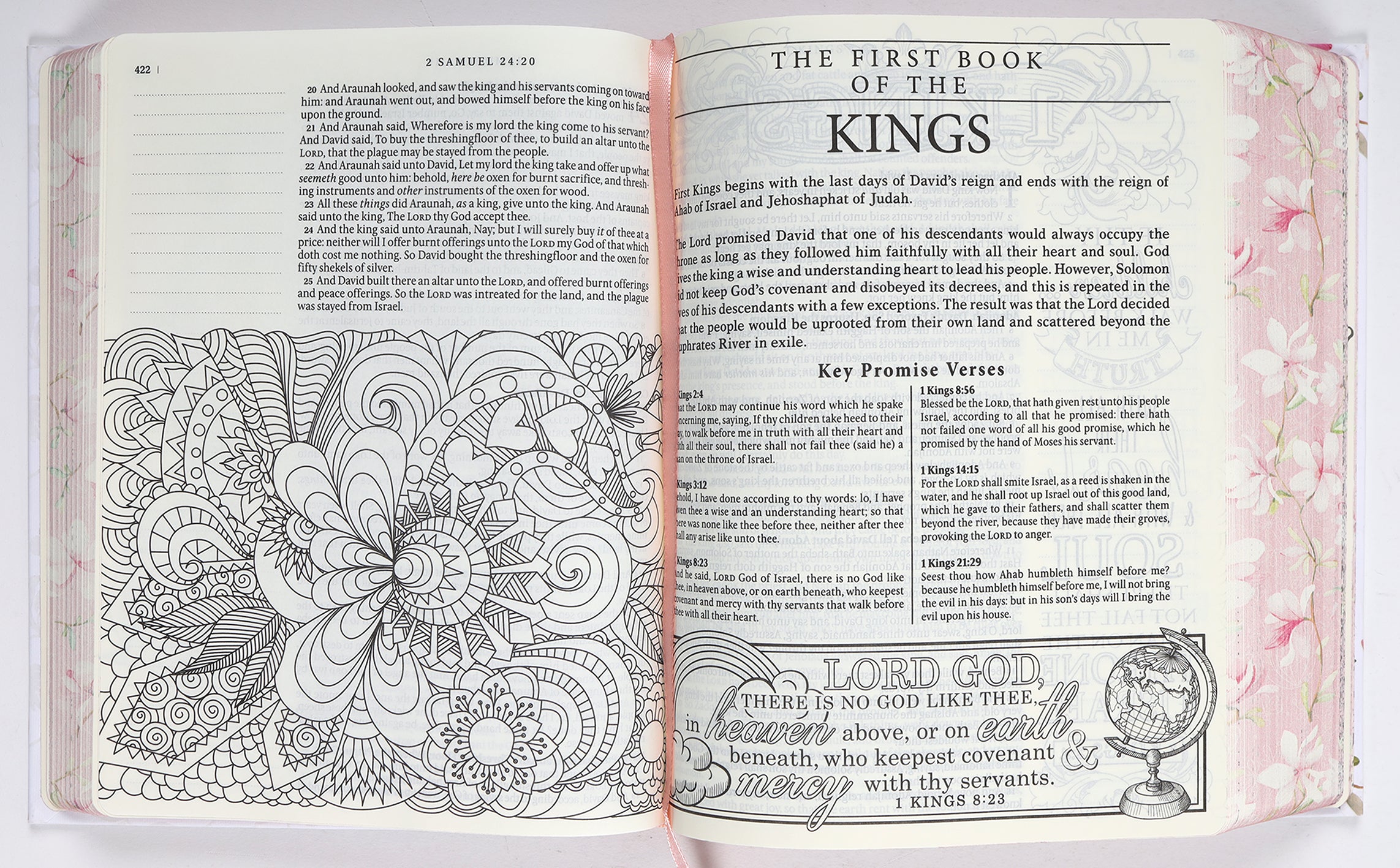 KJV My Promise Bible Large Print Pink Floral (Black Letter Edition)