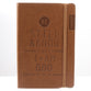Journal: Be Still and Know, Brown With Elastic Closure