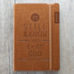 Journal: Be Still and Know, Brown With Elastic Closure