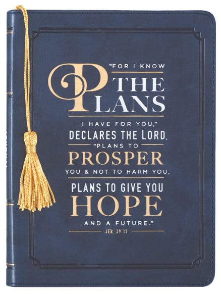 Journal: For I Know the Plans I Have For You, Navy With Tassel, Handy-Sized